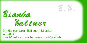 bianka waltner business card